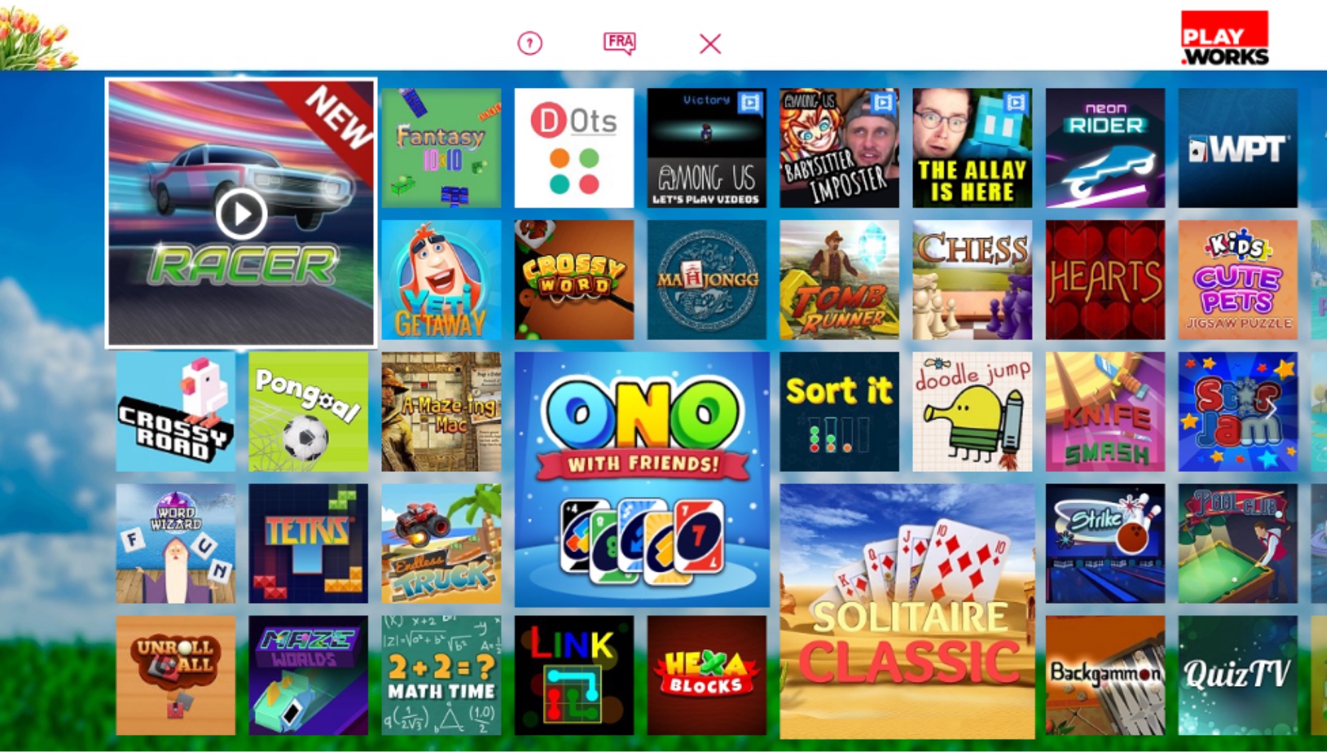 Free Games by PlayWorks, TV App, Roku Channel Store